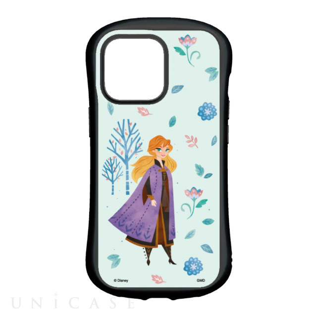 【iPhone13 Pro ケース】アナと雪の女王 ハイブリッドガラスケース (アナ)