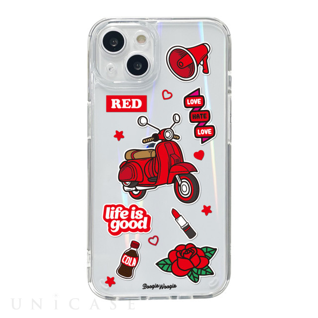 【iPhone13 ケース】オーロラケース (Red)