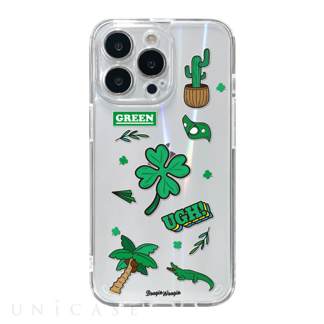 【iPhone13 Pro ケース】オーロラケース (Green)