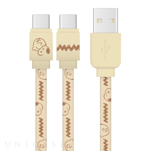 ピーナッツ USB Type-C対応 同期＆充電ケーブル (チャーリー・ブラウン)