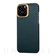 【iPhone13 Pro ケース】HOVERKOAT Ballistic Fiber Case (Gold Stealth Blue)