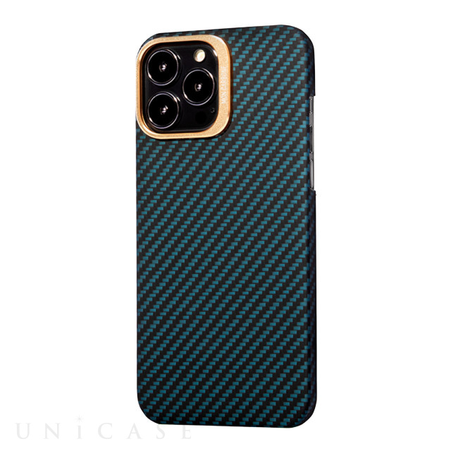 【iPhone13 Pro Max ケース】HOVERKOAT Ballistic Fiber Case (Gold Stealth Blue)