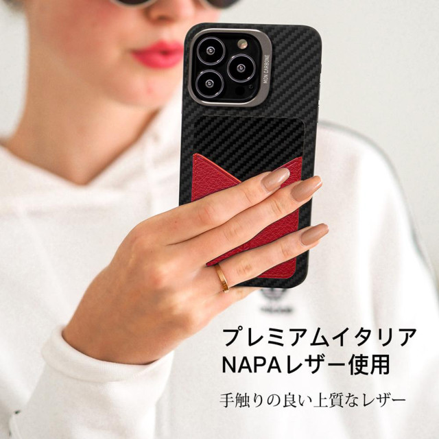 【iPhone13 Pro Max ケース】HOVERSKIN Italian NAPA Leather Case (Scarlet Red)goods_nameサブ画像