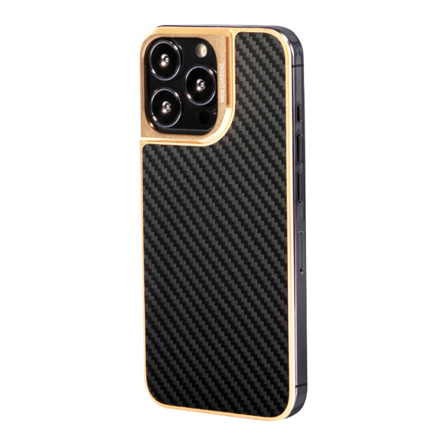【iPhone13 スキンシール】HOVERFUSE Ballistic Fiber Backplate (Gold Black)サブ画像