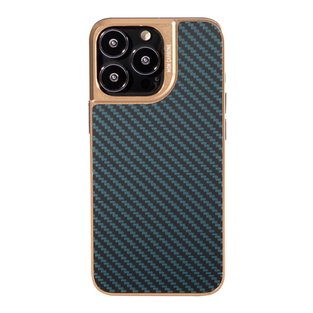 【iPhone13 Pro スキンシール】HOVERFUSE Ballistic Fiber Backplate (Gold Blue)サブ画像