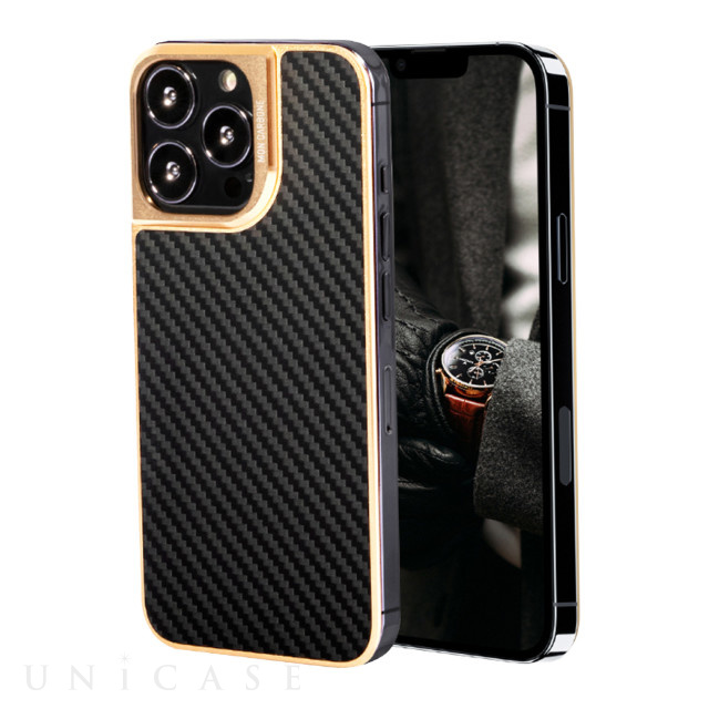 【iPhone13 Pro スキンシール】HOVERFUSE Ballistic Fiber Backplate (Gold Black)
