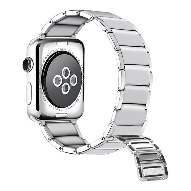 【Apple Watch バンド 45/44/42mm】MAGNETIC STRAP (シルバー) for Apple Watch SE(第2/1世代)/Series9/8/7/6/5/4/3/2/1サブ画像