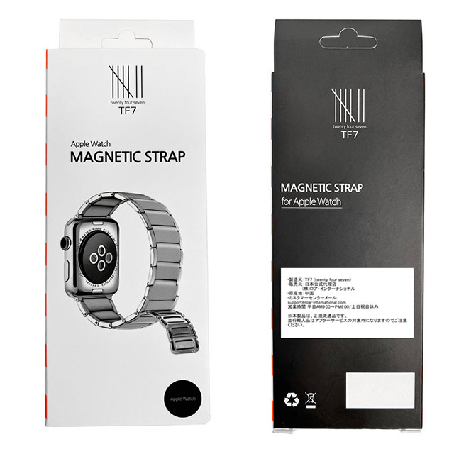 【Apple Watch バンド 41/40/38mm】MAGNETIC STRAP (シルバー) for Apple Watch SE(第2/1世代)/Series9/8/7/6/5/4/3/2/1サブ画像