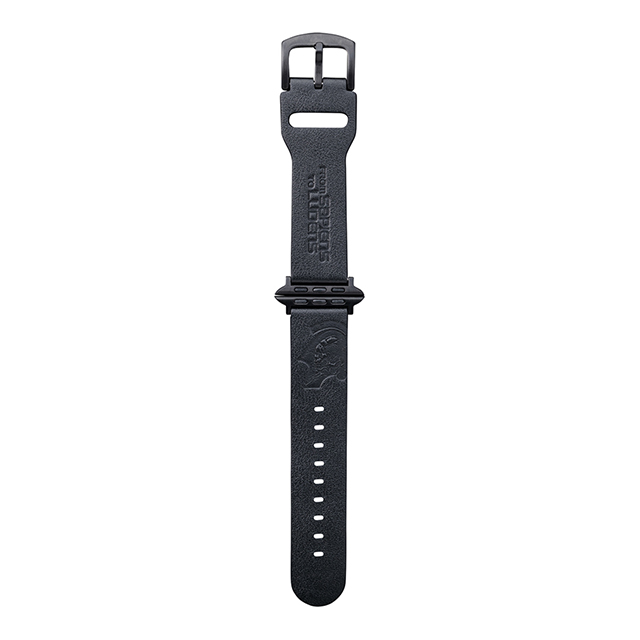 【Apple Watch バンド 41/40/38mm】”KOJIMA PRODUCTIONS” Italian Genuine Leather Watchband (Black) for Apple Watch SE(第1世代)/Series7/6/5/4/3/2/1サブ画像