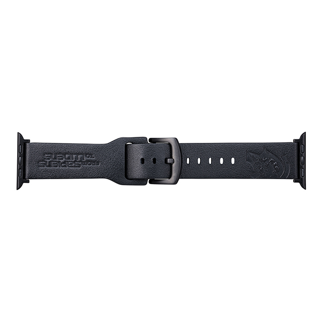 【Apple Watch バンド 41/40/38mm】”KOJIMA PRODUCTIONS” Italian Genuine Leather Watchband (Black) for Apple Watch SE(第1世代)/Series7/6/5/4/3/2/1サブ画像