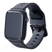 【Apple Watch バンド 45/44/42mm】”KOJIMA PRODUCTIONS” Italian Genuine Leather Watchband (Black) for Apple Watch SE/Series7/6/5/4/3/2/1