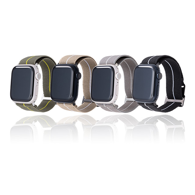【Apple Watch バンド 41/40/38mm】”MARINE NATIONALE” STRAP (Gray/White) for Apple Watch SE(第2/1世代)/Series9/8/7/6/5/4/3/2/1サブ画像