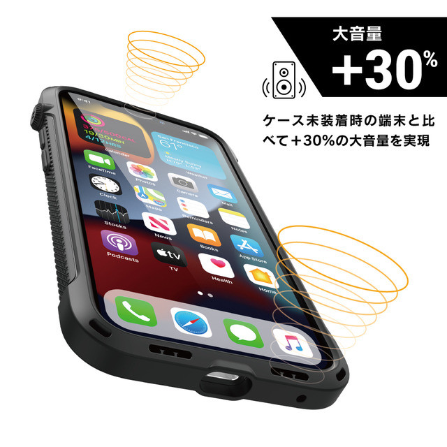 【iPhone13 Pro Max ケース】MagSafe対応 衝撃吸収ケース Vibe シリーズ (ステルスブラック)サブ画像