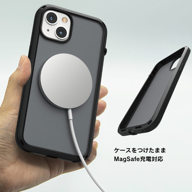 【iPhone13 ケース】衝撃吸収ケース Influenceシリーズ (ステルスブラック)サブ画像