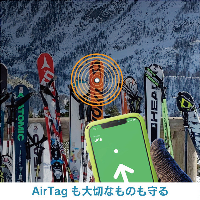 【AirTag ケース】完全保護ケース ホルダータイプ (ステルスブラック)サブ画像
