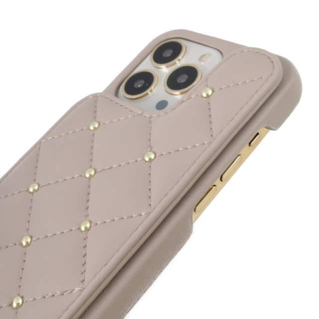 【iPhone13/13 Pro ケース】CECIL McBEE キルティング背面ケース (MOCHA)サブ画像