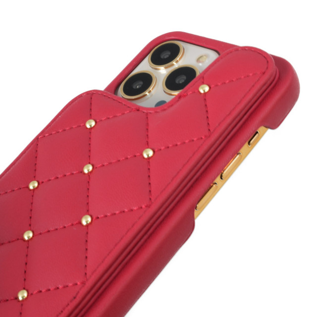 【iPhone13/13 Pro ケース】CECIL McBEE キルティング背面ケース (RED)goods_nameサブ画像
