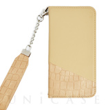 【iPhone13/13 Pro ケース】SLY ハーフクロコ手帳 (BEIGE)