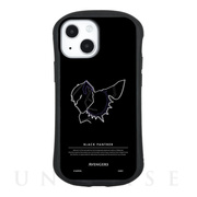 【iPhone13 mini/12 mini ケース】MARVEL ハイブリッドガラスケース (ブラックパンサー)