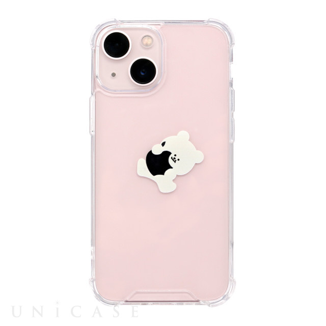 iPhone13 mini ケース】ハイブリッドクリアケース (リンゴとくまちゃん) 168cm iPhoneケースは UNiCASE