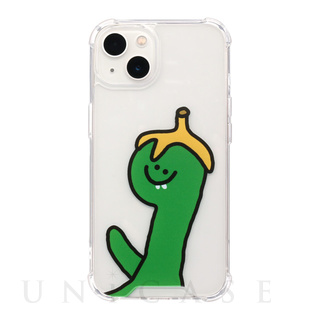 【iPhone13 ケース】ハイブリッドクリアケース (Green Olly with バナナ)