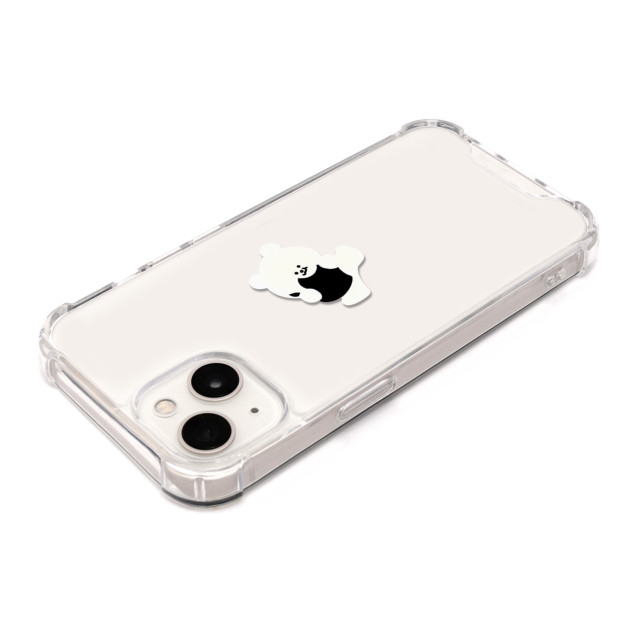 【iPhone13 ケース】ハイブリッドクリアケース (リンゴとくまちゃん)サブ画像