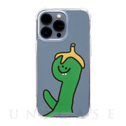 【iPhone13 Pro ケース】ハイブリッドクリアケース (Green Olly with バナナ)