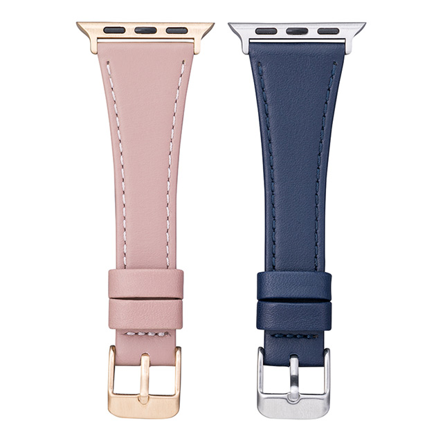 【Apple Watch バンド 49/45/44/42mm】”Originate” Genuine Leather Watchband (Navy) for Apple Watch Ultra2/SE(第2/1世代)/Series9/8/7/6/5/4/3/2/1サブ画像