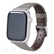 【Apple Watch バンド 45/44/42mm】”Originate” Genuine Leather Watchband (Ash Gray) for Apple Watch SE/Series7/6/5/4/3/2/1