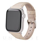 【Apple Watch バンド 41/40/38mm】”Originate” Genuine Leather Watchband (Ivory) for Apple Watch SE/Series7/6/5/4/3/2/1