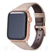 【Apple Watch バンド 41/40/38mm】”Originate” Genuine Leather Watchband (Greige) for Apple Watch SE/Series7/6/5/4/3/2/1