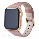 【Apple Watch バンド 41/40/38mm】”Originate” Genuine Leather Watchband (Rose Brown) for Apple Watch SE(第2/1世代)/Series8/7/6/5/4/3/2/1