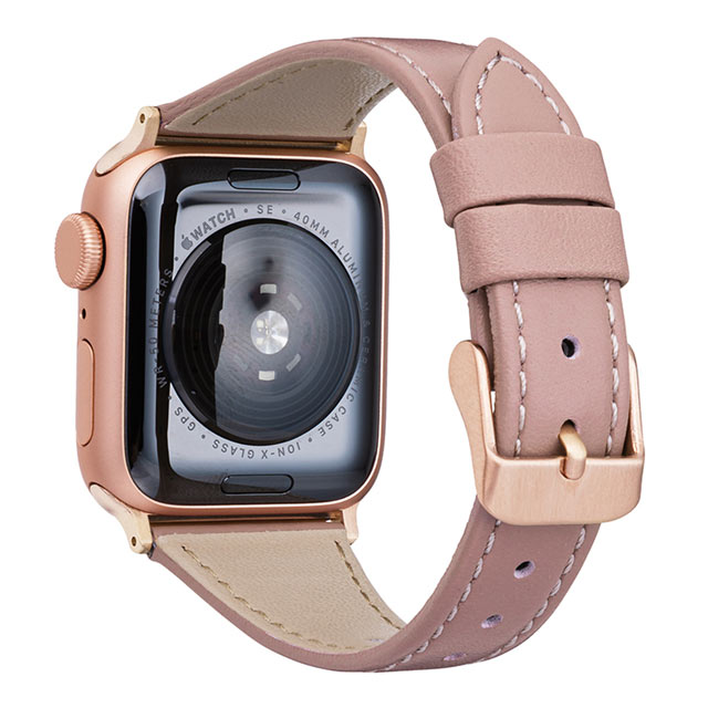 【Apple Watch バンド 41/40/38mm】”Originate” Genuine Leather Watchband (Rose Brown) for Apple Watch SE(第2/1世代)/Series9/8/7/6/5/4/3/2/1goods_nameサブ画像
