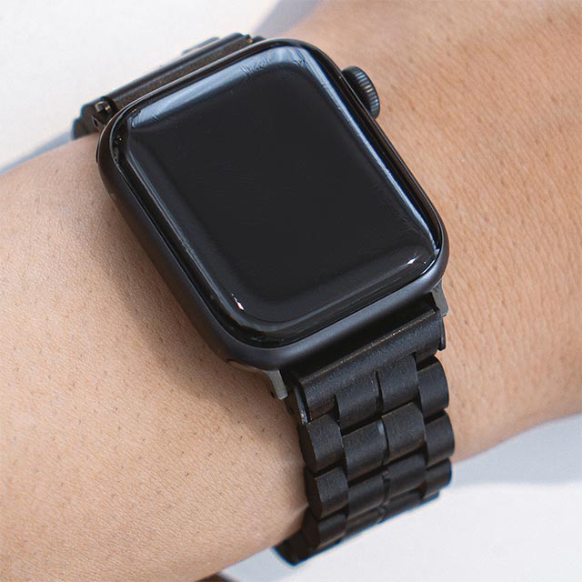 【Apple Watch バンド 45/44/42mm】天然木バンド (黒檀) for Apple Watch SE(第2/1世代)/Series9/8/7/6/5/4/3/2/1サブ画像