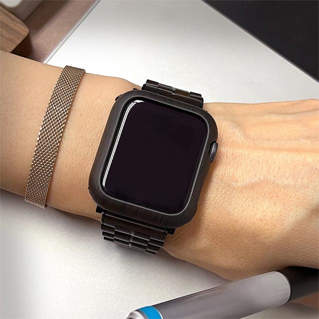 【Apple Watch ケース 45mm】ハードケース (黒檀調パターン) for Apple Watch Series9/8/7goods_nameサブ画像