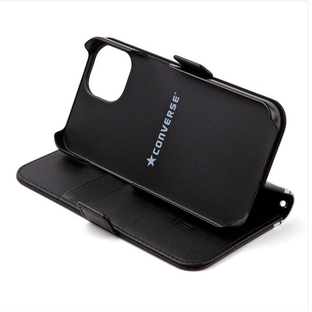 【iPhone13 ケース】Uncle Patch＆Stripes Book Type Case (BLACK)サブ画像