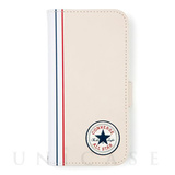【iPhone13 Pro ケース】Uncle Patch＆Stripes Book Type Case (IVORY)