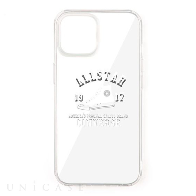 【iPhone13 ケース】College Logo Hybrid Clear Back Case (WHITE)