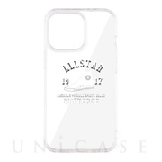 【iPhone13 Pro ケース】College Logo Hybrid Clear Back Case (WHITE)
