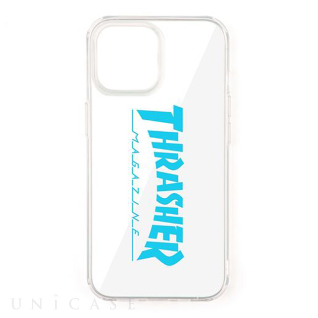 【iPhone13 mini ケース】Logo Hybrid Clear Case (BLUE)