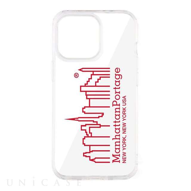 【iPhone13 Pro ケース】Hybrid Clear Case (RED)