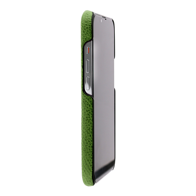 【iPhone13 Pro ケース】PIERROT LUX イタリアンレザーバックカバー (グリーン)サブ画像