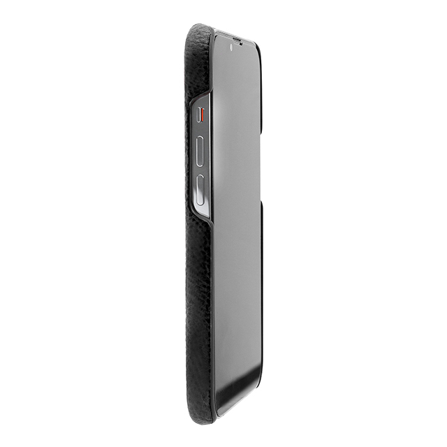 【iPhone13 ケース】BELUGA イタリアンレザーバックカバー (ブラック)サブ画像