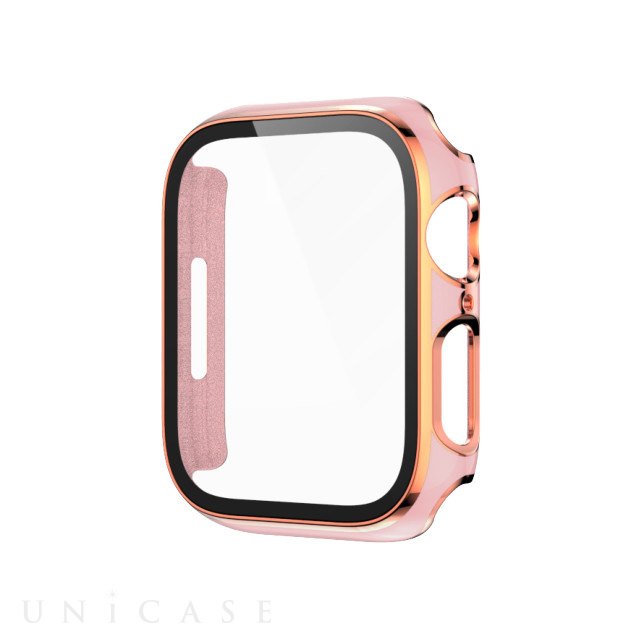 Apple Watch ケース 41mm】ガラス一体型 ゴールドライン (ピンク) for Apple Watch Series9/8/7 iQ  Labo | iPhoneケースは UNiCASE