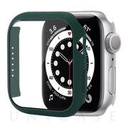 【Apple Watch ケース 41mm】液晶ガラス付きPCカバー (グリーン) for Apple Watch Series7