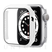 【Apple Watch ケース 41mm】液晶ガラス付きPCカバー (ホワイト) for Apple Watch Series8/7