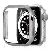 【Apple Watch ケース 45mm】液晶ガラス付きPCカバー (シルバー) for Apple Watch Series9/8/7