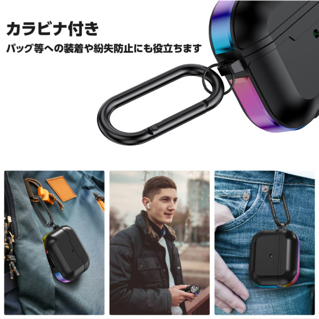 【AirPods(第3世代) ケース】TPU＋アルミニウムケース (ブラック)goods_nameサブ画像