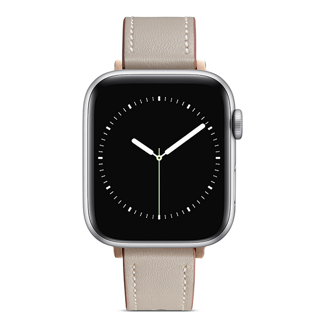 【Apple Watch バンド 49/45/44/42mm】ピンバックル レザー 本革細身 (アイボリー) for Apple Watch Ultra2/1/SE(第2/1世代)/Series9/8/7/6/5/4/3/2/1goods_nameサブ画像