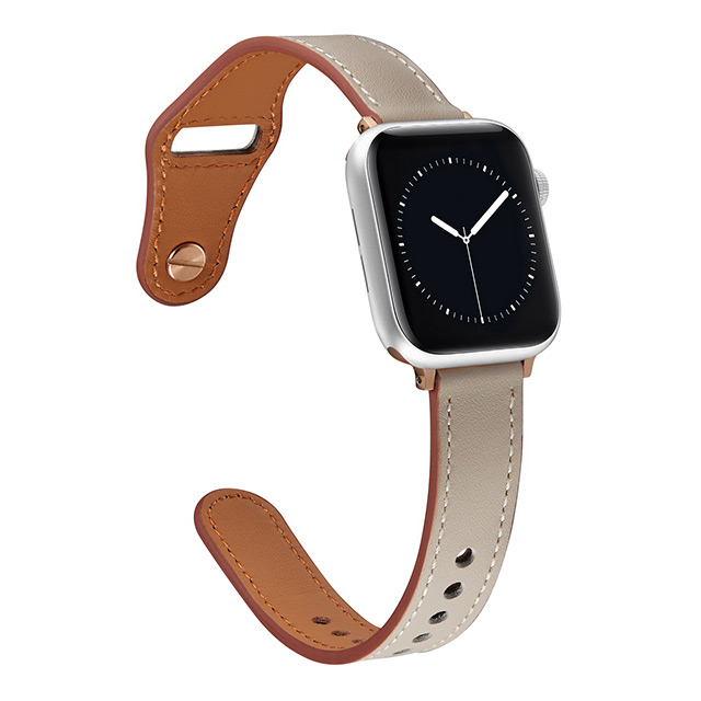 SALE／80%OFF】 Apple Watch グレージュ レザーバンド 38 40 本革 R9-r